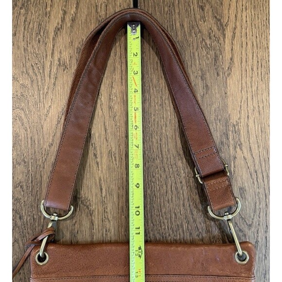 Fossil Key Multicolor Patchwork Leather Boho Crossbody Purse Zipper Pockets - Picture 13 of 13